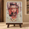 Carte postale marocaine vintage – Portrait traditionnel – 1982