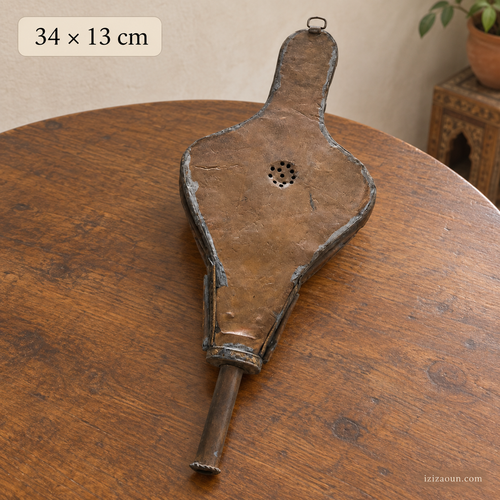 Ancien soufflet de cheminée décoratif 34 × 13 cm | IZIZAOUN