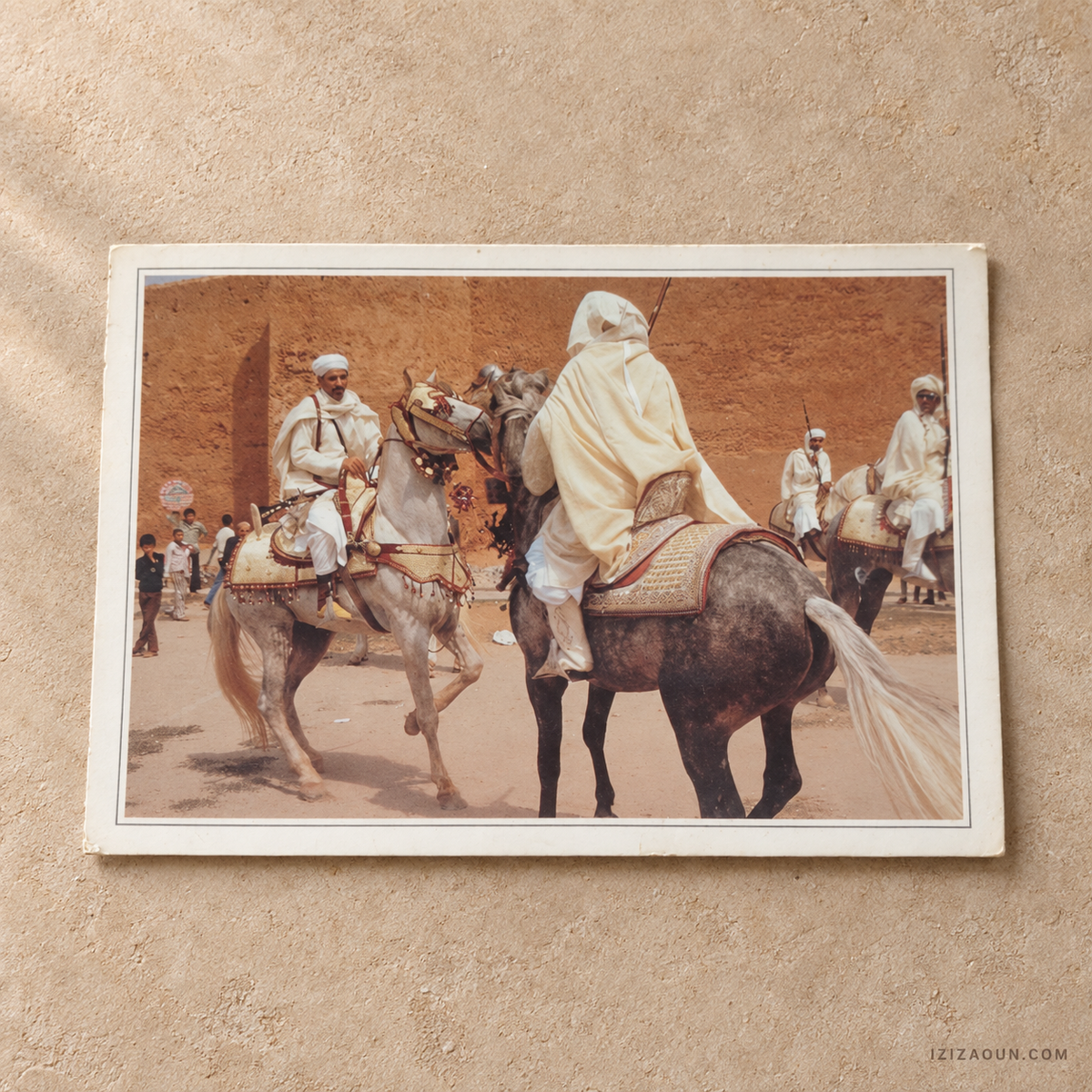 Carte postale marocaine – La Fantasia | Le Maroc des traditions